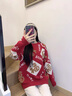 恒源祥馬年毛衣女紅色本命年寬松外穿秋冬2025新款洋氣加厚時(shí)尚圣誕衣服 紅色 均碼 曬單實(shí)拍圖