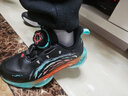 安踏兒童運動(dòng)鞋男小童鞋2023秋季旋鈕科技氣墊UFO5.0天眼跑鞋 【冬季革面】黑/熒光綠-4 28 碼 曬單實(shí)拍圖