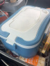 OUSHIBAOUSHIBA电热饭盒 加热饭盒车载保温饭盒车载不锈钢内胆便当盒1.5L 清新蓝 24V大货车用 实拍图