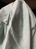 texwood蘋(píng)果牌男士短袖襯衫2025夏裝時(shí)尚休閑風(fēng)潮流商務(wù)上衣輕薄透氣襯衣 淺綠 2XL 曬單實(shí)拍圖