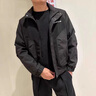 羅蒙（ROMON）刺繡外套夾克男春秋款潮流休閑立領(lǐng)夾克2025新款潮牌痞帥上衣服男 酒紅色 XL 曬單實(shí)拍圖