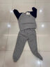G.DUCKKIDS品牌高檔兒童套裝2025秋冬季新款衛衣褲子男童加絨兩件套童裝保暖 特價(jià)藏青拼灰 120 特價(jià)cm 曬單實(shí)拍圖