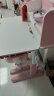 Hello Kitty【送货到家】儿童学习桌中小学生书桌椅可升降写字桌椅套装男女孩 0.8米抗醛桌面+脚踏椅 粉 实拍图