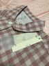 康妮雅（Conlia）睡衣女春秋季純棉雙層紗女士家居服長(zhǎng)袖經(jīng)典格子休閑套裝可外穿 粉白格（春秋薄款） M 曬單實(shí)拍圖