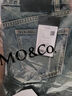 MO&Co.【NOIR系列】牛仔褲重工懷舊洗磨棉質(zhì)手工破洞高腰MBC4JEN042 牛仔藍(lán)色 M 27 曬單實(shí)拍圖