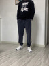 gxmy休閑褲男春秋季新款潮牌保暖燈芯絨褲子男士寬松束腳運動男長褲子 759灰色+759黑色 XL 【120-140斤】 曬單實拍圖