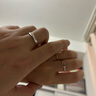 中國黃金魯伯特之淚足銀情侶戒指男女對戒女生生日禮物女友老婆結婚紀念日 足銀魯伯特之淚情侶戒指+京速達 曬單實(shí)拍圖