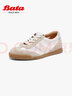 拔佳（Bata）休閑鞋女夏季新款牛羊皮通勤德訓輕便網(wǎng)面透氣運動(dòng)鞋ACO27BM4 杏/杏黃 39 曬單實(shí)拍圖