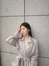 尤目x SHUSHUTONG 寶石蝴蝶花長項(xiàng)鏈設(shè)計(jì)師款生日禮物送女友 白色 曬單實(shí)拍圖