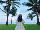 啄木鳥兒童防曬帽子女夏天遮太陽(yáng)涼帽遮臉防紫外寶寶漁夫帽兒童遮陽(yáng)草帽 卡其 均碼（5-12歲） 曬單實(shí)拍圖