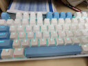 惠普（HP）GK200机械键盘有线办公游戏键盘 20种背光灯效 87键电竞键盘鼠标套装电脑外设键鼠 蓝白【茶轴】冰蓝光 实拍图