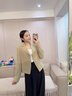 婭麗達高級感小香風(fēng)短款西裝外套女春季新款截短式休閑小西服 駝色(C0)-美拉德駝 M 曬單實拍圖