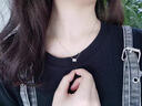 CHOMEL KINSEYs925銀項(xiàng)鏈女款羅馬鋯石高級(jí)感項(xiàng)鏈輕奢小眾鎖骨鏈七夕情人節(jié)禮物 三環(huán)碎鉆羅馬數(shù)字項(xiàng)鏈-s925銀 曬單實(shí)拍圖