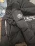 在佐羽絨棉服男士冬季新款加厚棉襖外套韓版潮流修身潮牌面包棉衣 黑色 XL 曬單實(shí)拍圖