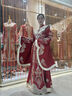 泰勒馬丁秀禾服新中式2025新款中式婚紗結(jié)婚禮服新娘敬酒服大袖子中式嫁衣 HF025 M 曬單實(shí)拍圖