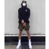 DIDGERIDOO官方潮牌休閑褲男女款美式潮牌純色寬松束腳褲青少年秋冬加絨衛(wèi)褲 黑色（NE01） XL（建議120-140斤） 曬單實(shí)拍圖
