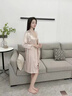 莫代爾品牌冰絲睡衣女夏性感吊帶短袖兩件套睡裙春秋薄款睡袍家居服套裝 SYG-2052蕾絲兩件套粉色 XL 曬單實(shí)拍圖