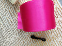 潘蘭德 7.5cm緞帶特寬彩帶布帶綢帶蛋糕禮物品包裝彩帶加寬絲帶75mm超寬 玫紅色 曬單實(shí)拍圖