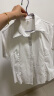 奕卬2022白衬衫女职业夏短袖正装工装半袖工作服衬衣女加绒修身面试 白色短 XL 晒单实拍图