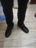 富貴鳥皮鞋男鞋秋季透氣真皮商務(wù)休閑鞋男士中年爸爸鞋套腳軟底老人鞋子 黑色FG01040104 42 曬單實(shí)拍圖