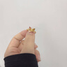 中國(guó)黃金（CHINA GOLD）蝴蝶黃金戒指女足金活口戒手飾七夕情人節(jié)禮物送女友老婆 煙雨蝶戒指 曬單實(shí)拍圖