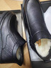 老爺車(chē)冬季棉鞋男皮毛一體加絨中老年爸爸皮鞋男牛皮高幫男鞋防滑雪地靴 LYCM18222黑色 41 曬單實(shí)拍圖