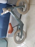 寶之軒平衡車(chē)兒童滑步車(chē)玩具寶寶無(wú)腳踏單車(chē)自行車(chē)男女童車(chē)兩輪滑行車(chē) 12寸 競賽PU一體防bao輪藍色 曬單實(shí)拍圖