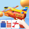 爸爸妈妈 飞机玩具泡沫飞机飞机模型儿童户外玩具滑翔飞机发射弹射飞机枪 实拍图
