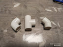 明哲 pvc水管配件給水管三通彎頭下水管件接口塑料轉(zhuǎn)接頭 25pvc(6分)三通 曬單實拍圖