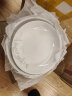 云鸿陶瓷10个盘子陶瓷菜盘子套装餐具组合水果盘家用圆形可爱吃菜碟子 10个盘子金枝(7英寸) 实拍图