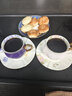 伯善瓷（BOSUNG）意式濃縮咖啡杯陶瓷杯骨瓷杯粉紫創(chuàng)意送禮咖啡杯子禮盒裝套裝 粉+紫色/90毫升/2杯碟禮盒裝 曬單實(shí)拍圖