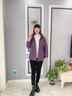 羅蒙（ROMON）媽媽裝外套加絨加厚棉服2025新款時(shí)尚中老年女裝秋冬中長(zhǎng)款棉衣 紫色 XL （建議105斤以下） 曬單實(shí)拍圖