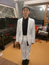 恒源祥新款演出服男成人西服套裝歌手主持人服裝舞臺大合唱司儀表演禮服 藍色01 上衣+藍色褲子送領(lǐng)結(jié) 175/88A L體重145斤左右 曬單實拍圖
