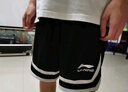 李寧（LI-NING）運動短褲夏季薄款寬松美式籃球褲子五分褲冰絲速干休閑跑步大褲衩 黑色-美式籃球短褲·寬松速干 2XL 曬單實拍圖