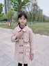 A 21 FUNB女童外套呢子大衣春秋新款童裝韓版女孩洋氣中長款兒童毛呢外衣潮 A861杏色【秋款】 130 曬單實(shí)拍圖