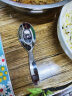 广意 316L不锈钢叉勺套装卡通叉子勺子餐具儿童勺叉家用2件套 GY8854 实拍图