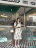 薇洛萱2025夏季新款連衣裙女裝時(shí)尚氣質(zhì)收腰顯瘦洋氣中長(cháng)款夏天裙子8058 圖片色 L 建議98-115斤 曬單實(shí)拍圖