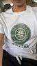 幕后英雄港風(fēng)潮牌短袖t恤男夏ins超火百搭半袖體恤寬松圓領(lǐng)純棉上衣 白色 M(100-120斤) 曬單實(shí)拍圖