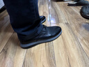 紅蜻蜓皮鞋男鞋新品冬季加絨保暖商務(wù)休閑鞋男牛皮男士皮鞋正裝鞋子男 黑色-四季款 41 曬單實(shí)拍圖