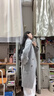 GARNUO高級感灰色呢子大衣女中長款2025秋冬季新款小個子赫本風毛呢外套 灰色【常規(guī)內(nèi)里】 S【80-100斤】 曬單實拍圖