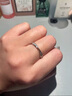 中國黃金CHINA GOLD莫比烏斯環(huán)銀戒指女士求婚戒鉆戒七夕情人節禮物送女友老婆生日 S925銀莫比烏斯環(huán)鉆石戒指 曬單實(shí)拍圖