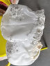 寶思韓蕾絲袖套女冬季護(hù)袖短款袖子兒童羽絨服手臂套袖辦公室衣袖筒袖頭 米色1雙（52210） 曬單實(shí)拍圖