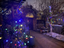 倍绿 太阳能灯串LED户外庭院灯圣诞节装饰灯防水星星灯七彩花园景观灯 200LED 22米 彩色 八功能 实拍图