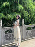Mandy Zhang法式醋酸緞刺繡白色無(wú)袖連衣裙女夏季氣質(zhì)長(cháng)款背心裙子 香草臻白 S 160/84A 曬單實(shí)拍圖