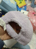 戴維貝拉（DAVE＆BELLA）兒童帽子毛絨中大童棒球帽女童護(hù)耳帽寶寶鴨舌帽秋冬新款童帽 紫粉色 50 ( 建議帽圍約48-50cm) 曬單實(shí)拍圖