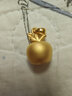菜百首飾黃金吊墜 足金3D硬金蘋(píng)果吊墜 平安果祈福送禮 計價(jià) HJ 黃金吊墜/項墜（不含鏈） 約2.56g 曬單實(shí)拍圖