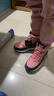 Skechers斯凱奇絨絨靴兒童冬季女童雪地靴男童保暖棉靴660092L 女童/粉紅色/灰色/PKGY 31 曬單實(shí)拍圖