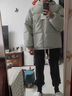 益帛美式復(fù)古冬季棉服男寬松加厚棉襖面包服保暖休閑棉衣連帽外套男 灰色 3XL【建議155-175斤】 曬單實(shí)拍圖