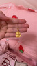 六福珠寶足金生肖龍蛇守護(hù)使者黃金吊墜不含項(xiàng)鏈送禮 計(jì)價(jià) ERG70224 3.44克(含工費(fèi)127元) 曬單實(shí)拍圖