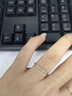 銀奧（yinao）925純銀素圈戒指女小眾設計感食指戒生日情人節禮物指環(huán)戒子 925銀細戒指（13號） 曬單實(shí)拍圖